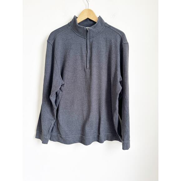 Walter Hagen Men's Clubhouse Midweight 1/4 Zip Golf Pullover Gray Large - Picture 3 of 4
